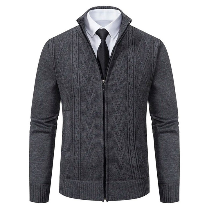 Warme Business-Strickjacke für Männer, ideal für Herbst und Winter, vereint Stil und Komfort.