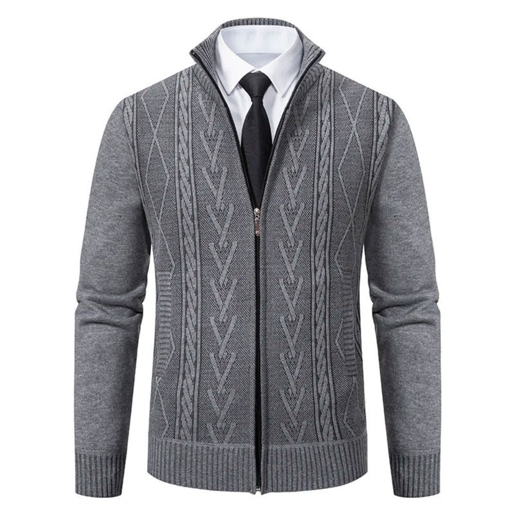Warme Business-Strickjacke für Männer, ideal für Herbst und Winter, vereint Stil und Komfort.