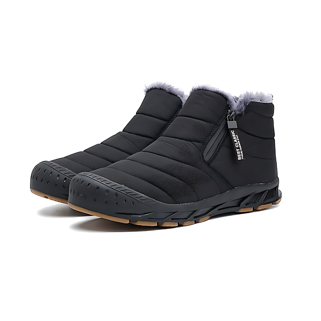 Robuste, wetterfeste Herren-Winterstiefel mit isolierendem Innenfutter und griffiger Sohle