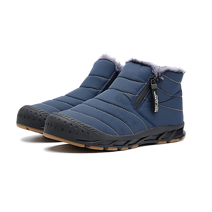 Robuste, wetterfeste Herren-Winterstiefel mit isolierendem Innenfutter und griffiger Sohle