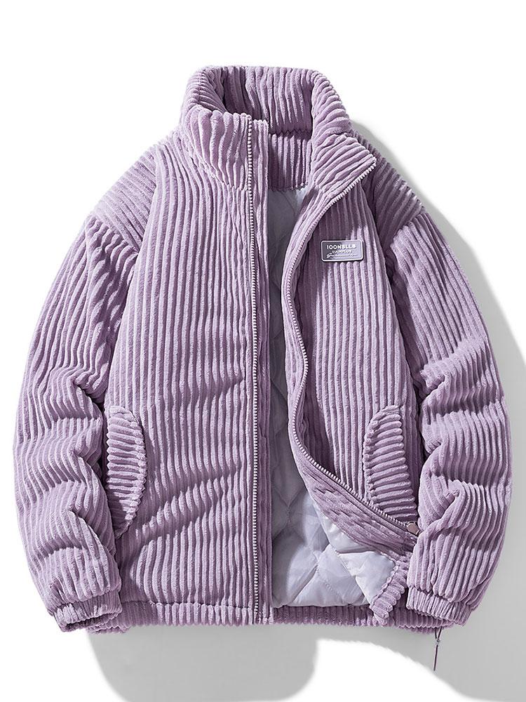 Warme Kord-Winterjacke für Männer – stilvoll, gemütlich und ideal für Herbst- und Wintertage.