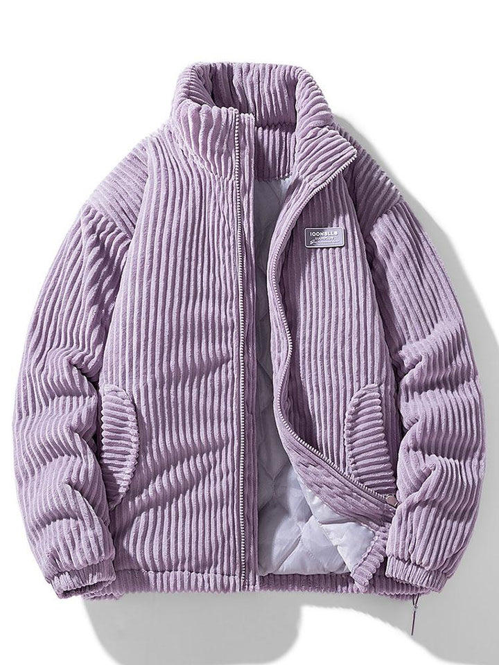 Warme Kord-Winterjacke für Männer – stilvoll, gemütlich und ideal für Herbst- und Wintertage.