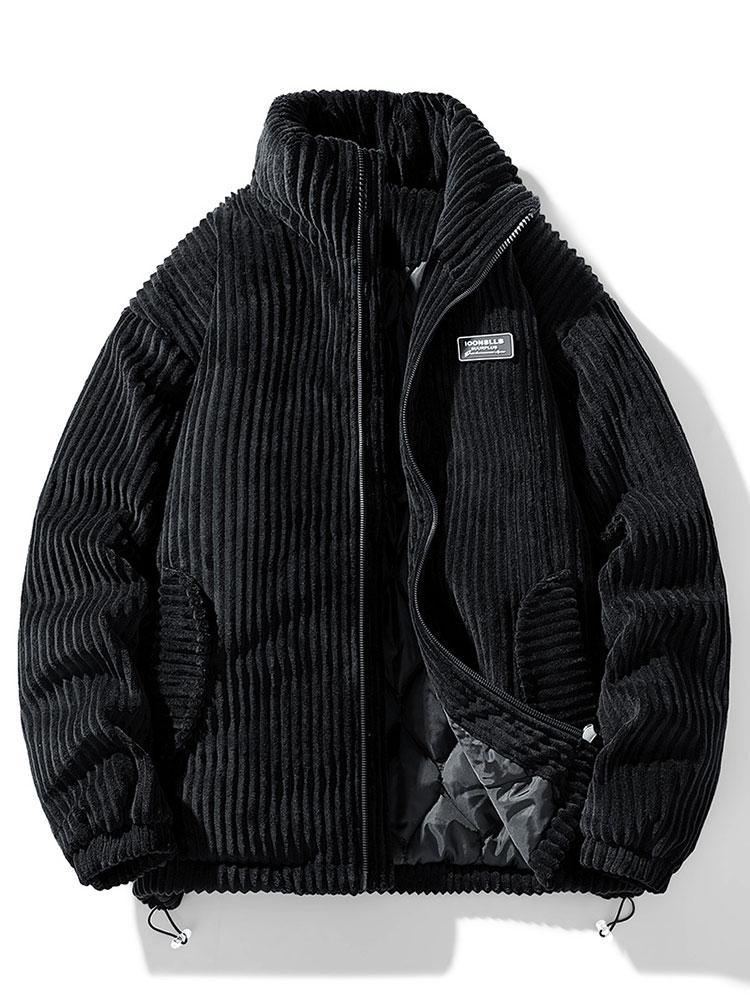 Warme Kord-Winterjacke für Männer – stilvoll, gemütlich und ideal für Herbst- und Wintertage.