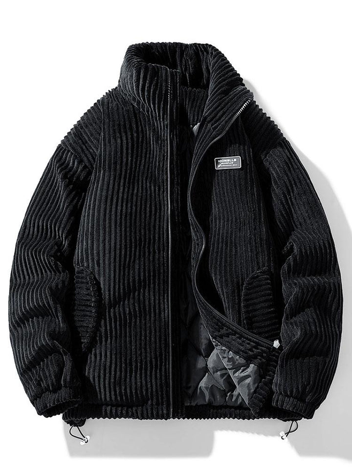 Warme Kord-Winterjacke für Männer – stilvoll, gemütlich und ideal für Herbst- und Wintertage.