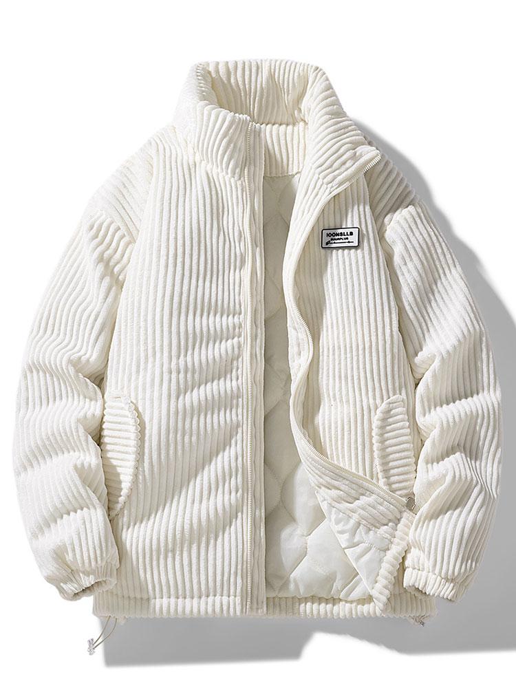 Warme Kord-Winterjacke für Männer – stilvoll, gemütlich und ideal für Herbst- und Wintertage.