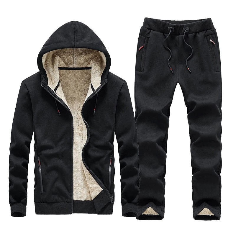 Warme und bequeme Loungewear aus Fleece für Männer, perfekt für entspannte Tage.