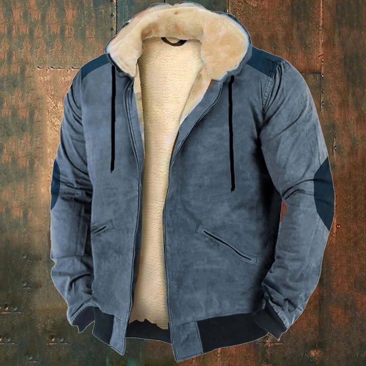 Warme Plüsch-Winterjacke für Männer, kuschelig und komfortabel für kalte Wintertage