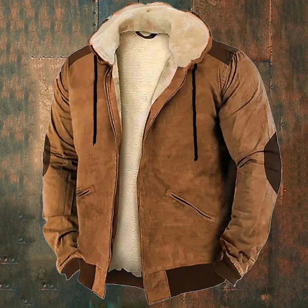 Warme Plüsch-Winterjacke für Männer, kuschelig und komfortabel für kalte Wintertage