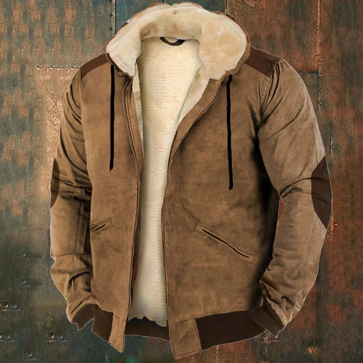 Warme Plüsch-Winterjacke für Männer, kuschelig und komfortabel für kalte Wintertage