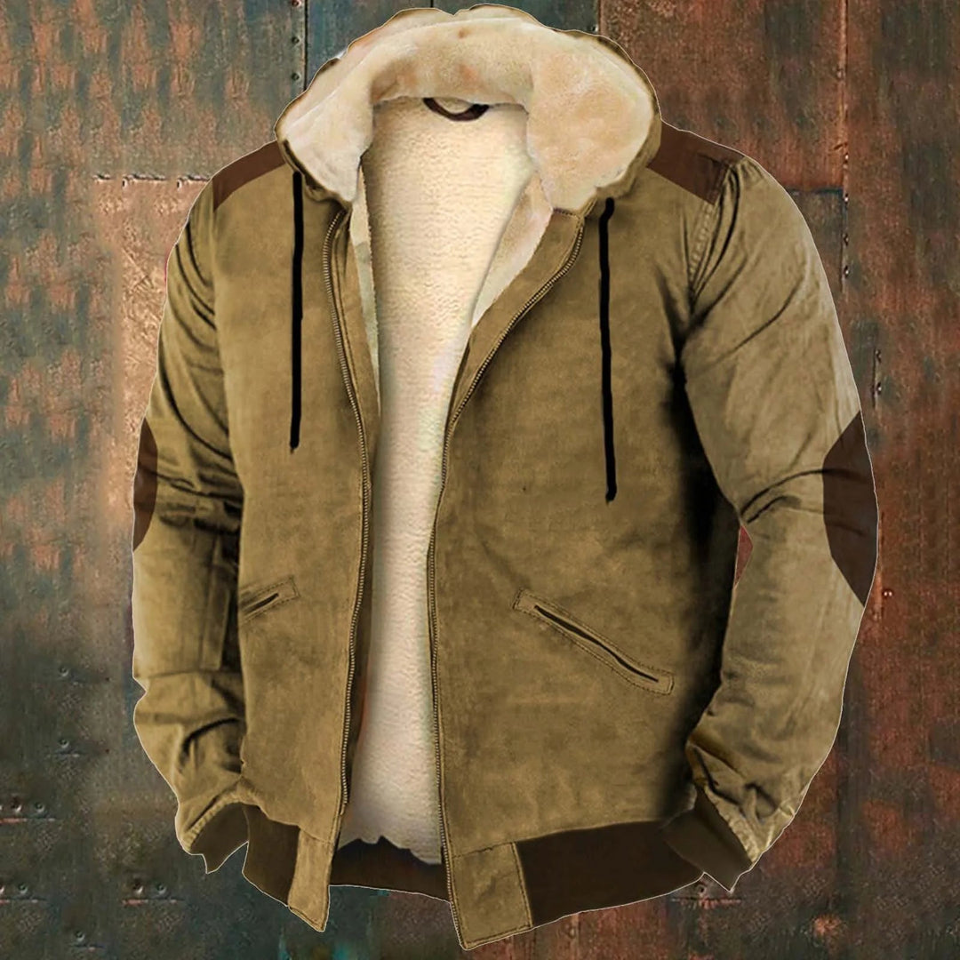 Warme Plüsch-Winterjacke für Männer, kuschelig und komfortabel für kalte Wintertage