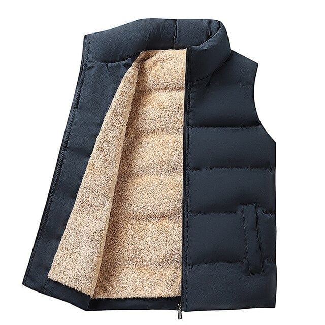 Warme und stilvolle ärmellose Daunenjacke für Männer, ideal für kalte Herbst- und Wintertage
