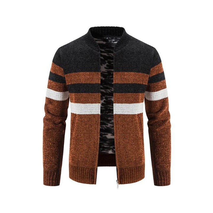 Warme Strickjacke für Männer, ideal für Herbst- und Wintertage, stilvoll und gemütlich
