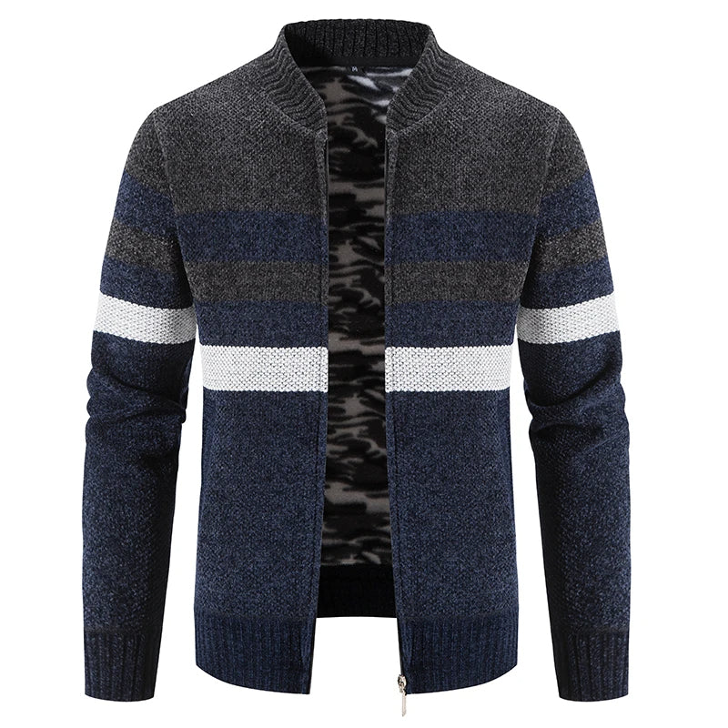 Warme Strickjacke für Männer, ideal für Herbst- und Wintertage, stilvoll und gemütlich