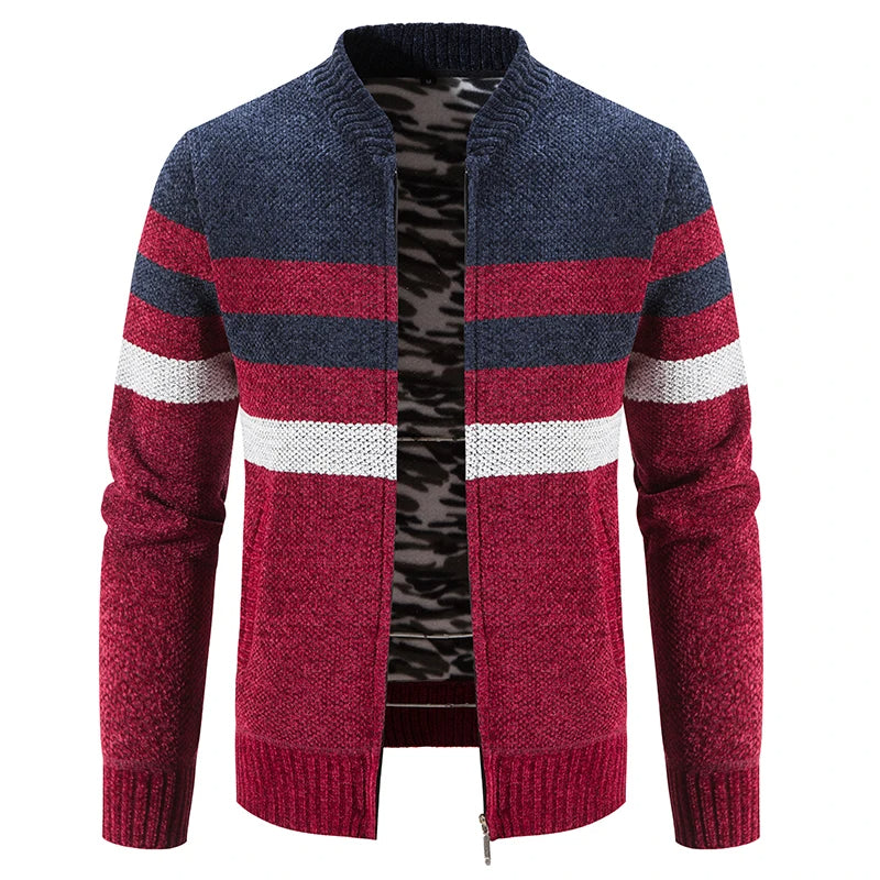 Warme Strickjacke für Männer, ideal für Herbst- und Wintertage, stilvoll und gemütlich