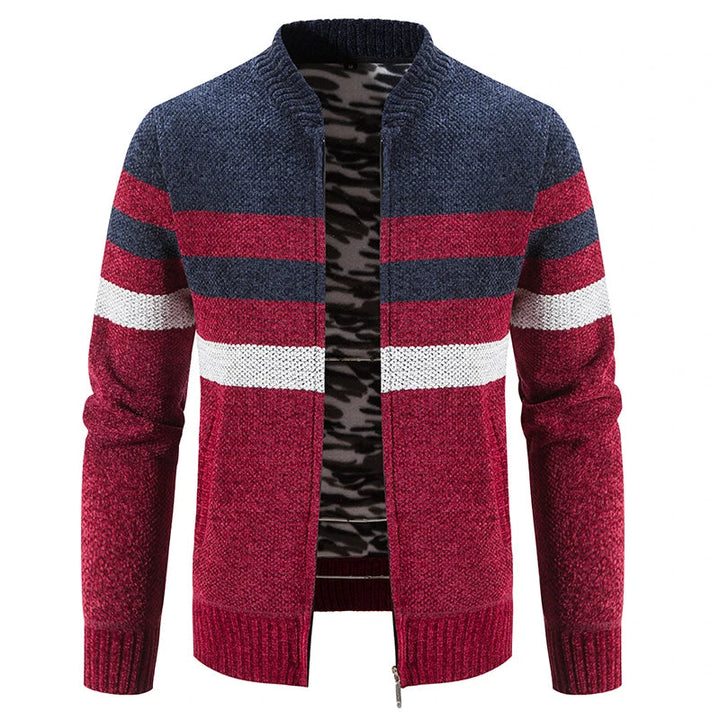 Warme Strickjacke für Männer, ideal für Herbst- und Wintertage, stilvoll und gemütlich