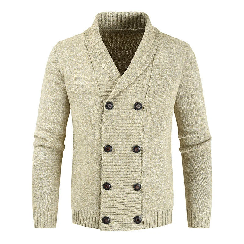 Warme trendige Strickjacke für Männer, stilvoll und gemütlich für Herbst und Winter