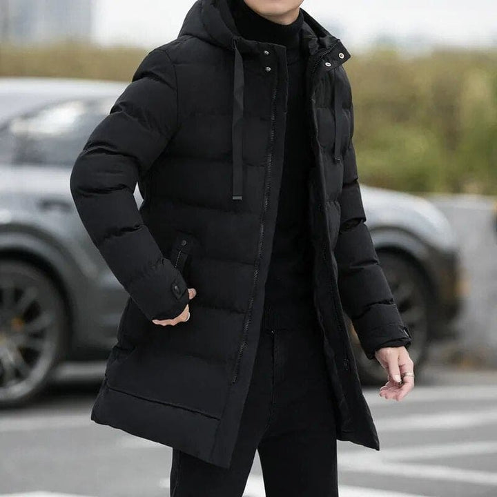 Warme, wasserdichte Jacke für Männer, ideal für Herbst- und Wintertage.