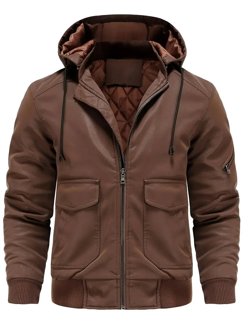 Warme Herren-Winterjacke mit funktionalem Design und stilvollen Details für kalte Tage