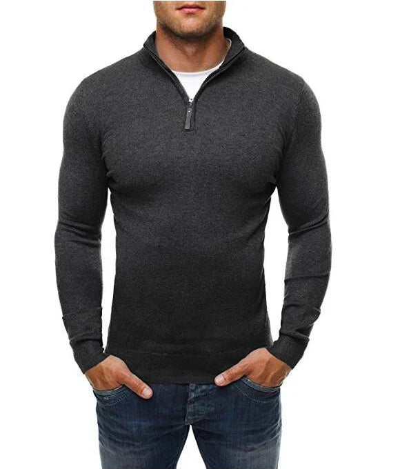 Warmer Basic-Pullover für Männer, zeitlos und komfortabel für kalte Herbst- und Wintertage