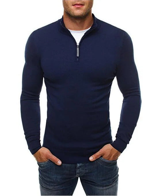 Warmer Basic-Pullover für Männer, zeitlos und komfortabel für kalte Herbst- und Wintertage