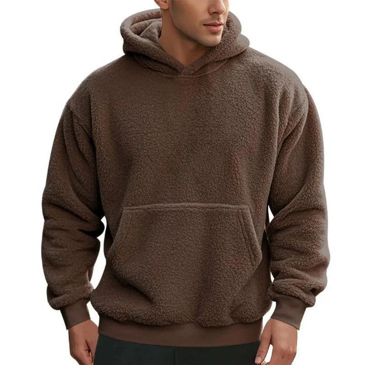 Warmer Fleece-Kapuzenpullover für Männer, ideal für kalte Herbst- und Wintertage