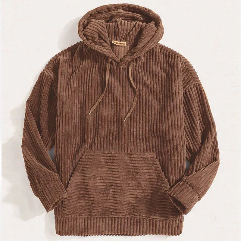 Warmer Kapuzenpullover aus Samt für Männer, stilvoll und komfortabel für kalte Tage