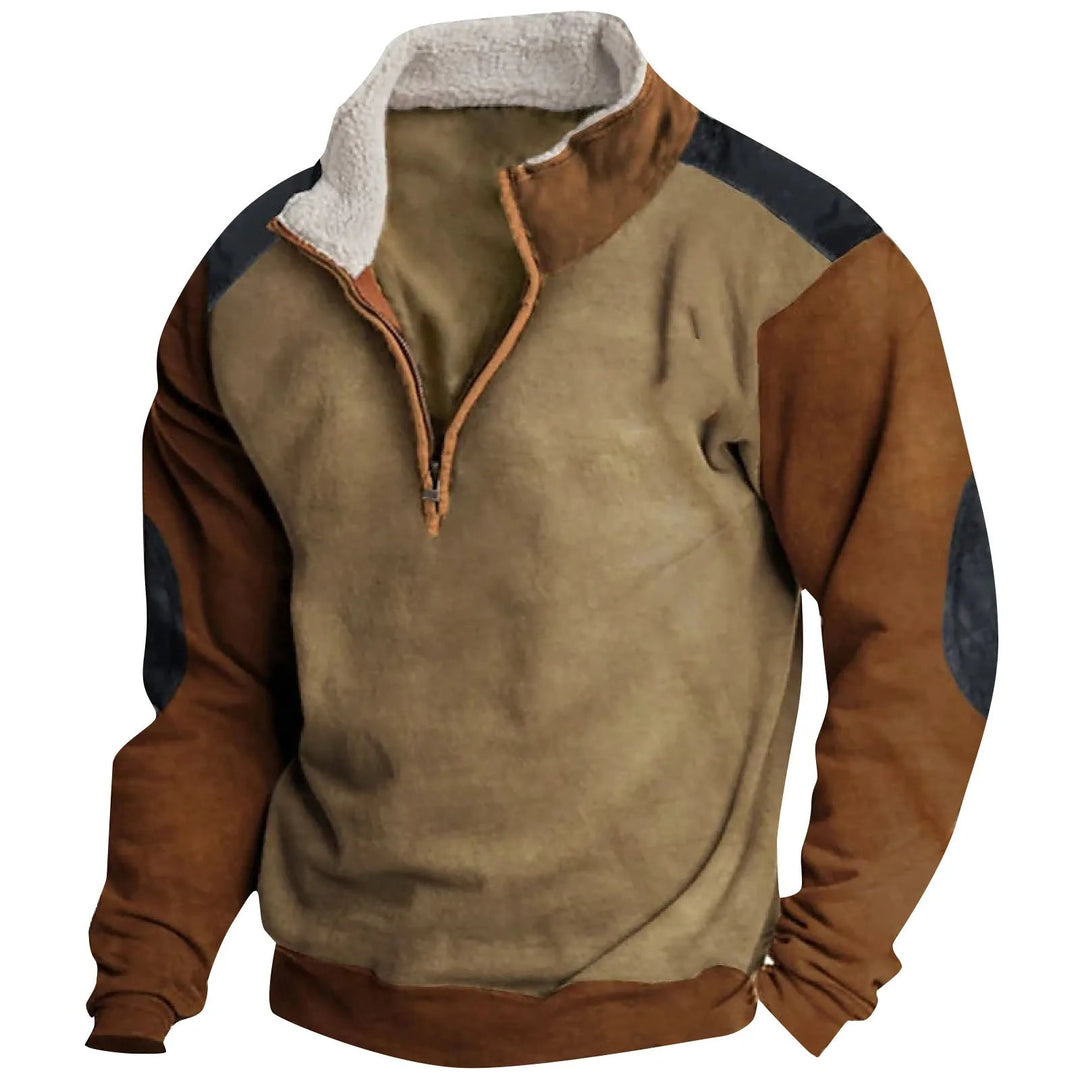 Warmer Statement-Pullover für Herren mit auffälligem Design, ideal für kalte Tage und stilvolle Auftritte
