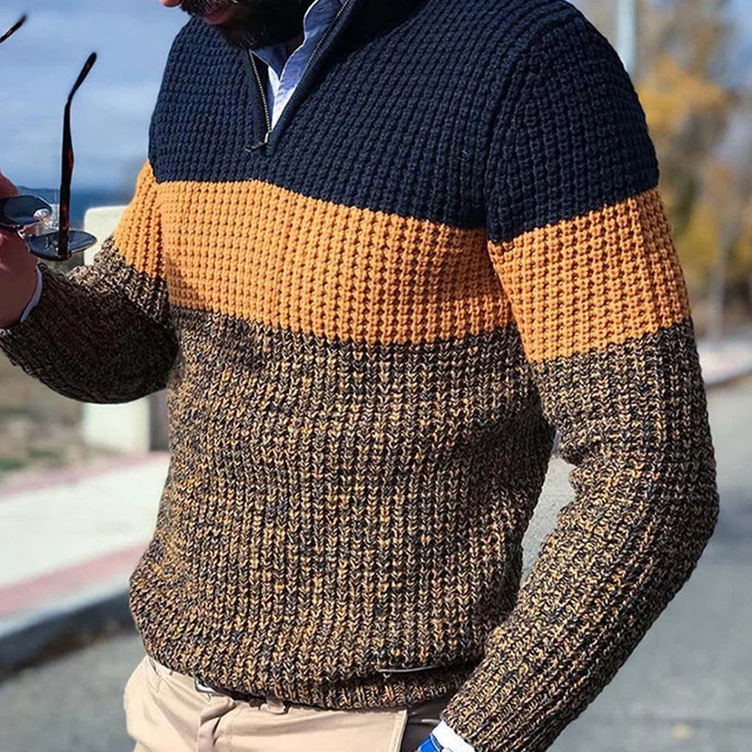 Warmer Strickpullover für Männer, ideal für kalte Herbst- und Wintertage