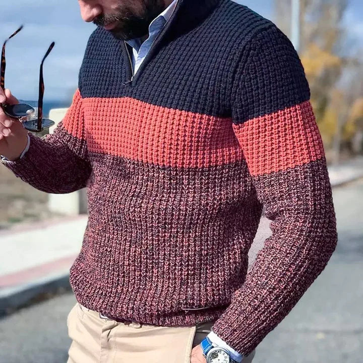 Warmer Strickpullover für Männer, ideal für kalte Herbst- und Wintertage