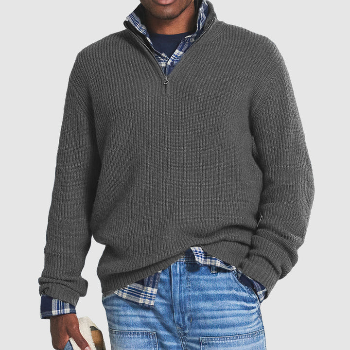 Warmer Strickpullover für Männer – komfortabel und elegant für kalte Tage.