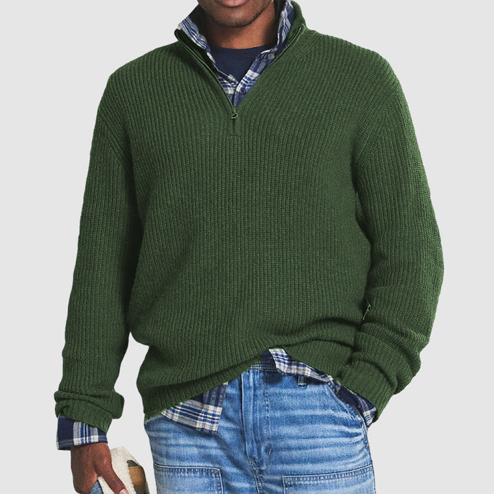 Warmer Strickpullover für Männer – komfortabel und elegant für kalte Tage.