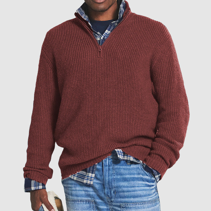 Warmer Strickpullover für Männer – komfortabel und elegant für kalte Tage.