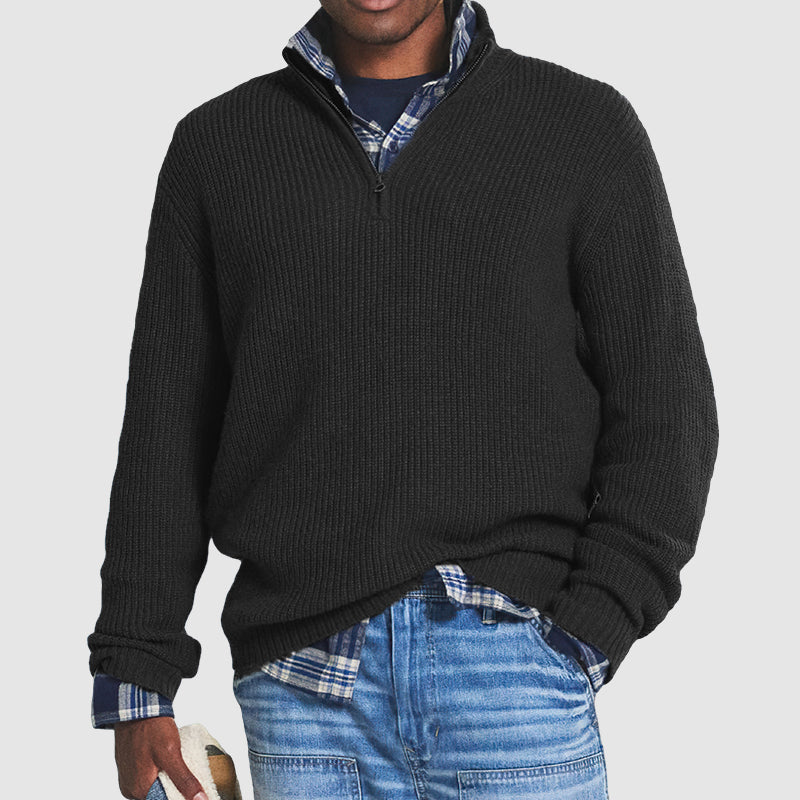 Warmer Strickpullover für Männer – komfortabel und elegant für kalte Tage.