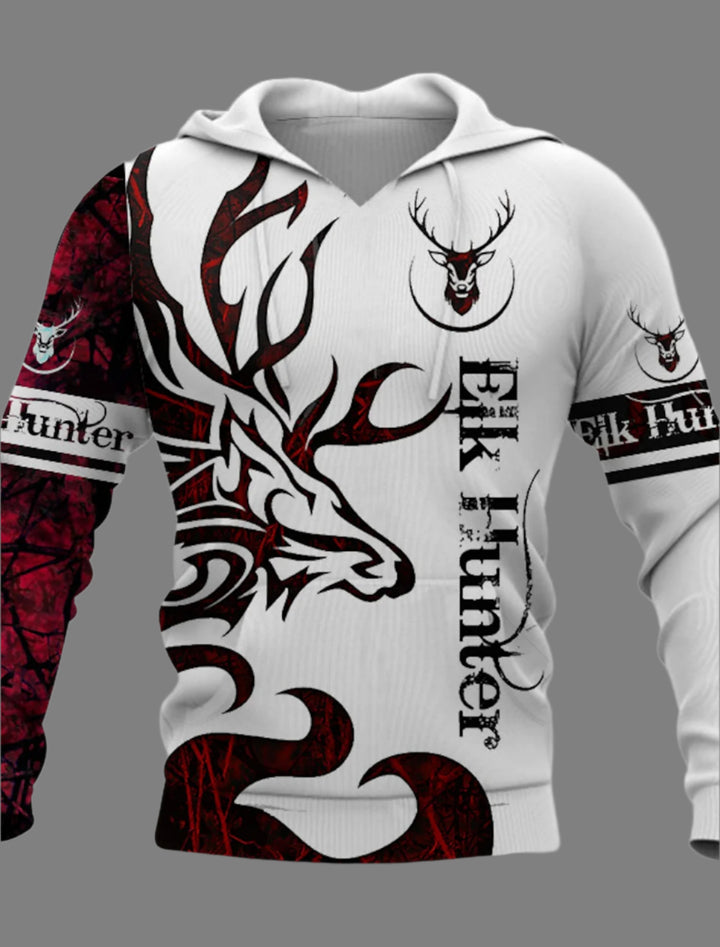 Warmer stylischer Drachen-Kapuzenpulli für Männer, auffälliges Design und kuschelige Wärme.