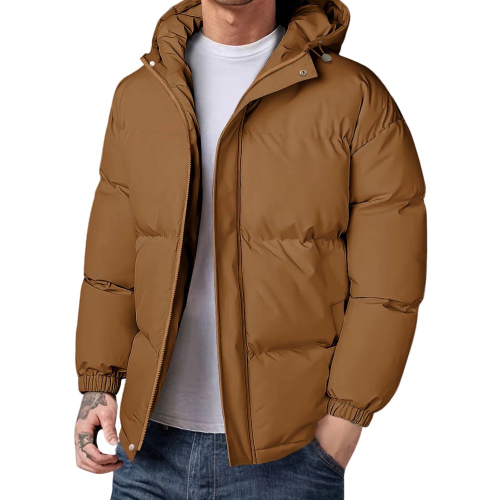 Wasser- und winddichte Winterjacke für Männer – ideal für Herbst- und Wintertage, funktional und stilvoll.