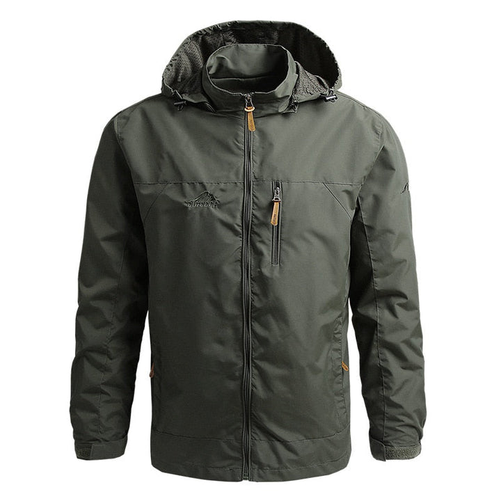 Wasserdichte Jacke für Männer, ideal für Herbst- und Wintertage, schützt vor Regen und Wind mit stilvollem Design.
