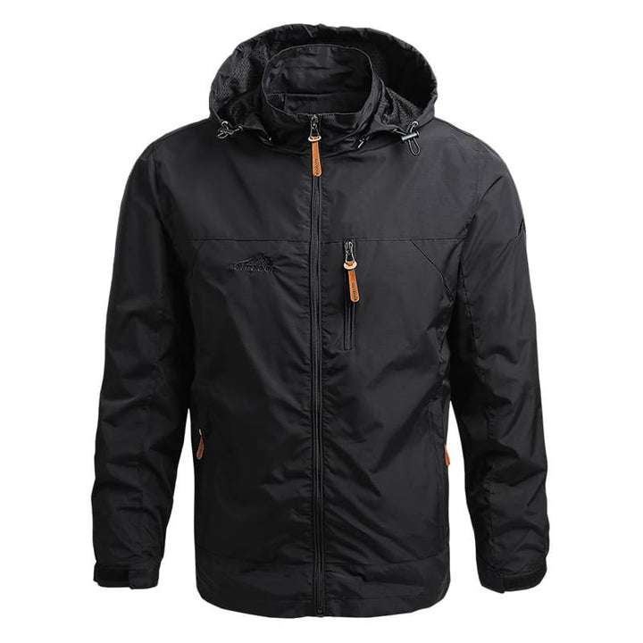 Wasserdichte Jacke für Männer, ideal für Herbst- und Wintertage, schützt vor Regen und Wind mit stilvollem Design.