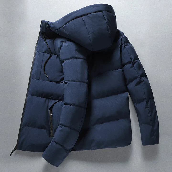 Wasserdichte Winterjacke für Herren, schützt zuverlässig vor Kälte, Wind und Regen.