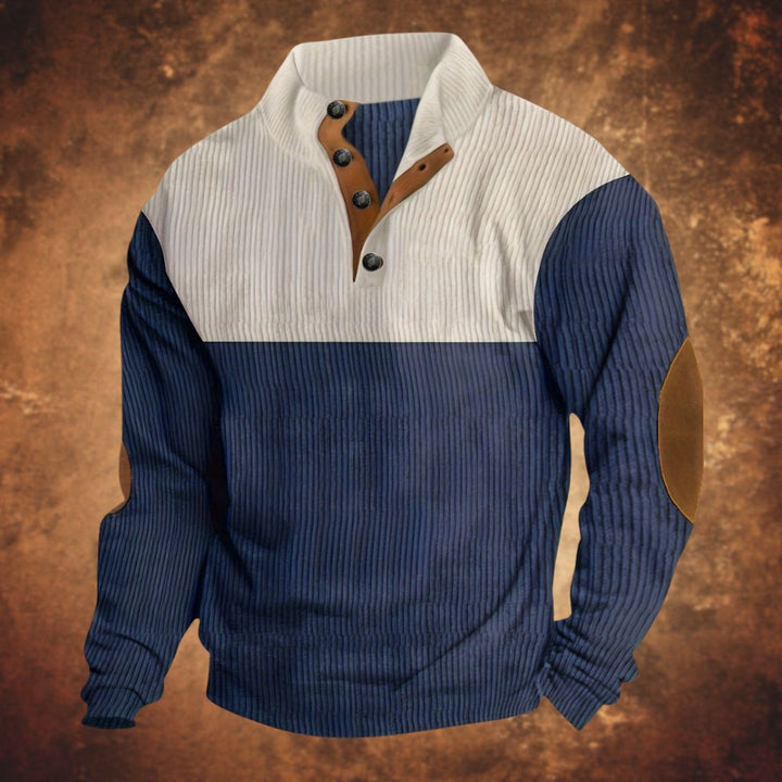 Weicher und kuscheliger Pullover für Männer – ideal für gemütliche Herbst- und Wintertage.