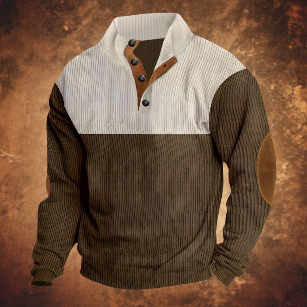 Weicher und kuscheliger Pullover für Männer – ideal für gemütliche Herbst- und Wintertage.