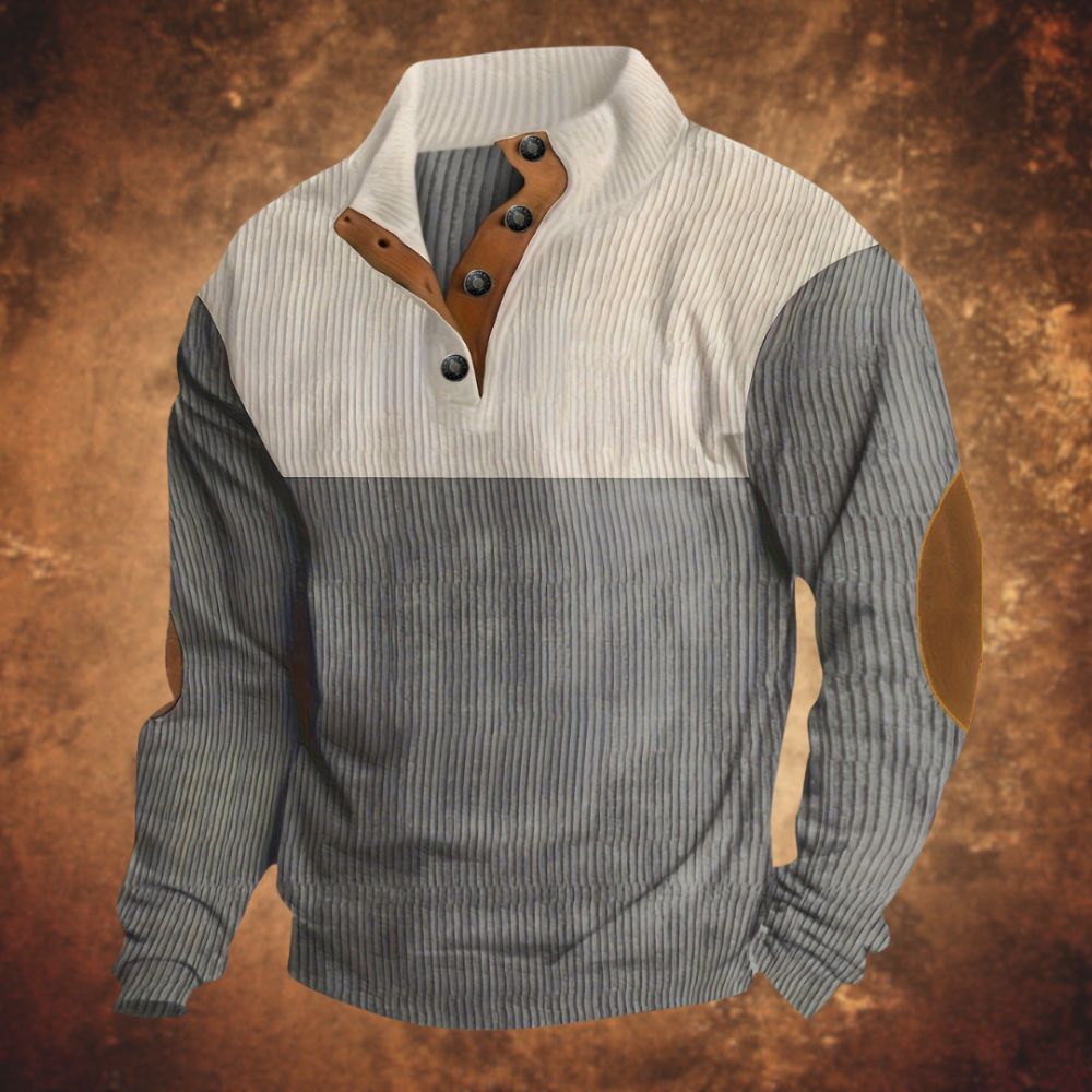 Weicher und kuscheliger Pullover für Männer – ideal für gemütliche Herbst- und Wintertage.