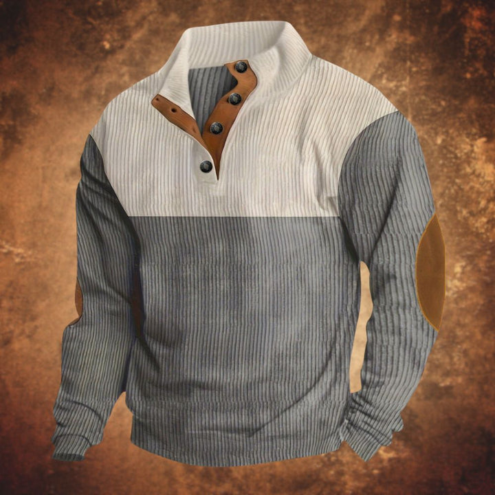 Weicher und kuscheliger Pullover für Männer – ideal für gemütliche Herbst- und Wintertage.