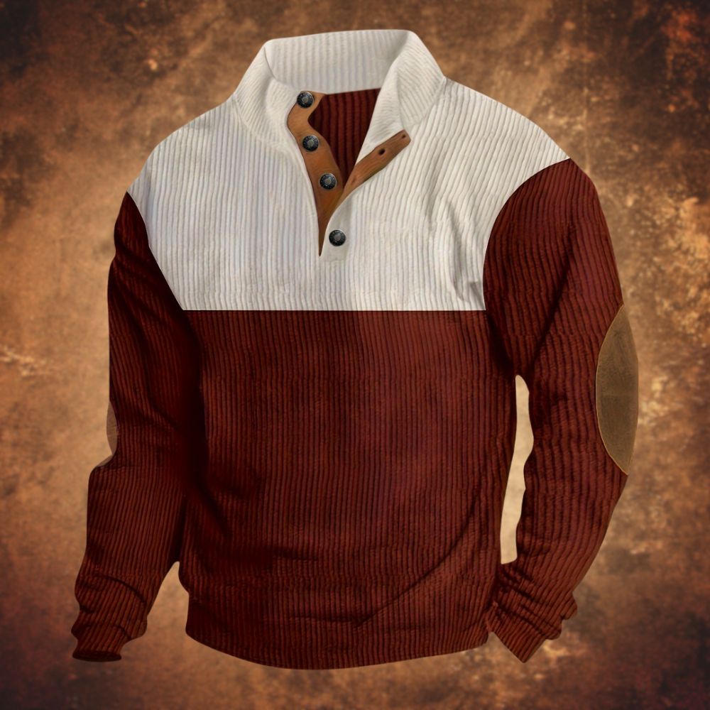 Weicher und kuscheliger Pullover für Männer – ideal für gemütliche Herbst- und Wintertage.