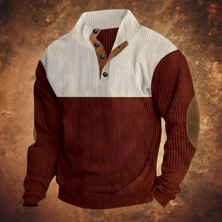 Weicher und kuscheliger Pullover für Männer – ideal für gemütliche Herbst- und Wintertage.