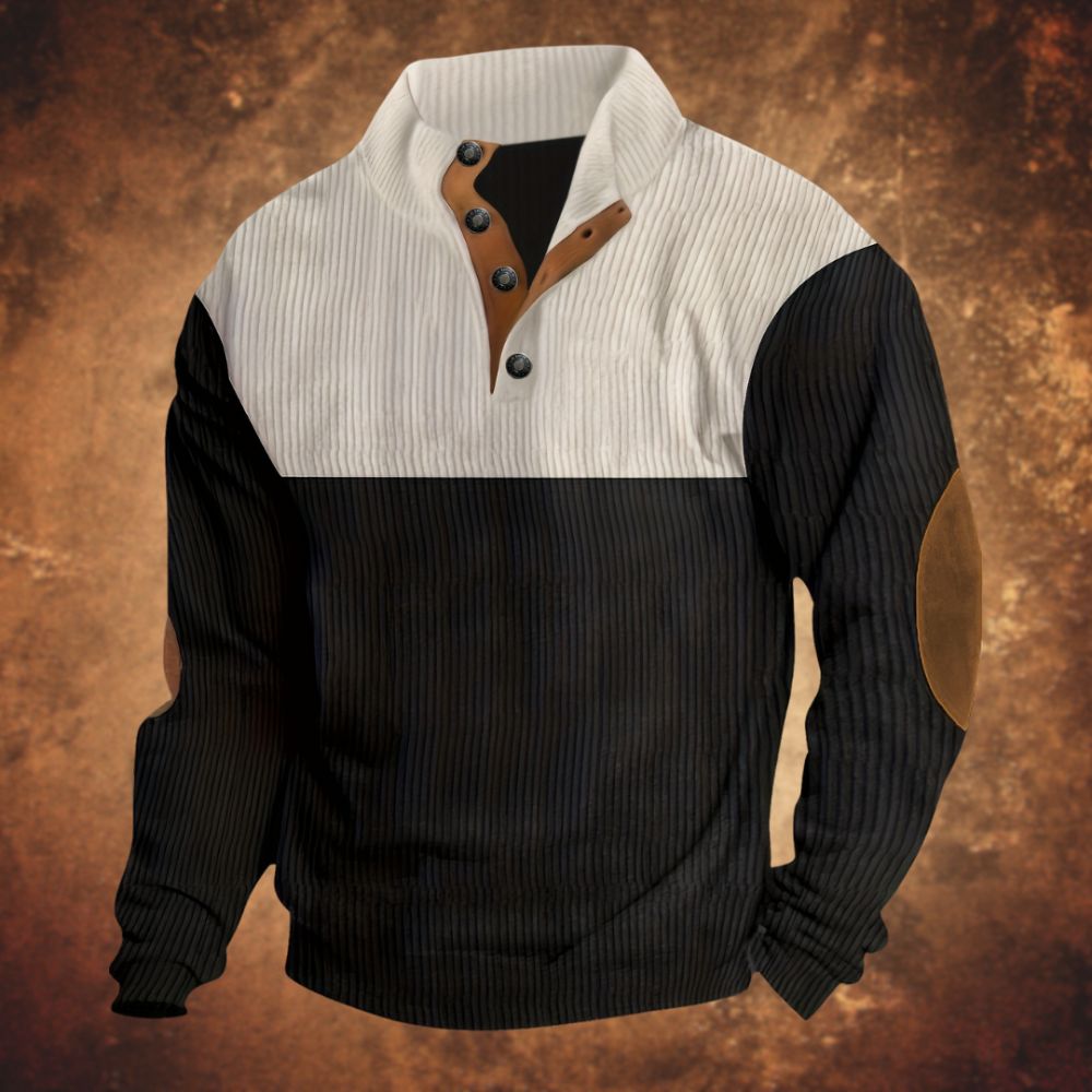 Weicher und kuscheliger Pullover für Männer – ideal für gemütliche Herbst- und Wintertage.