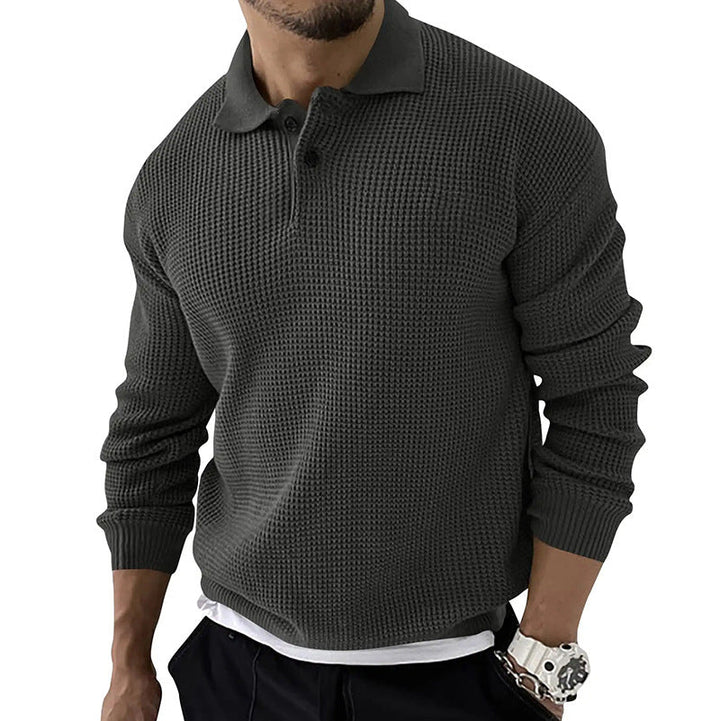  Weicher Strickpullover für Männer, warm und stilvoll für Herbst- und Wintertage