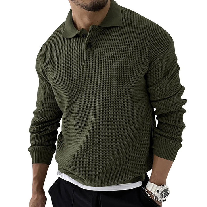  Weicher Strickpullover für Männer, warm und stilvoll für Herbst- und Wintertage