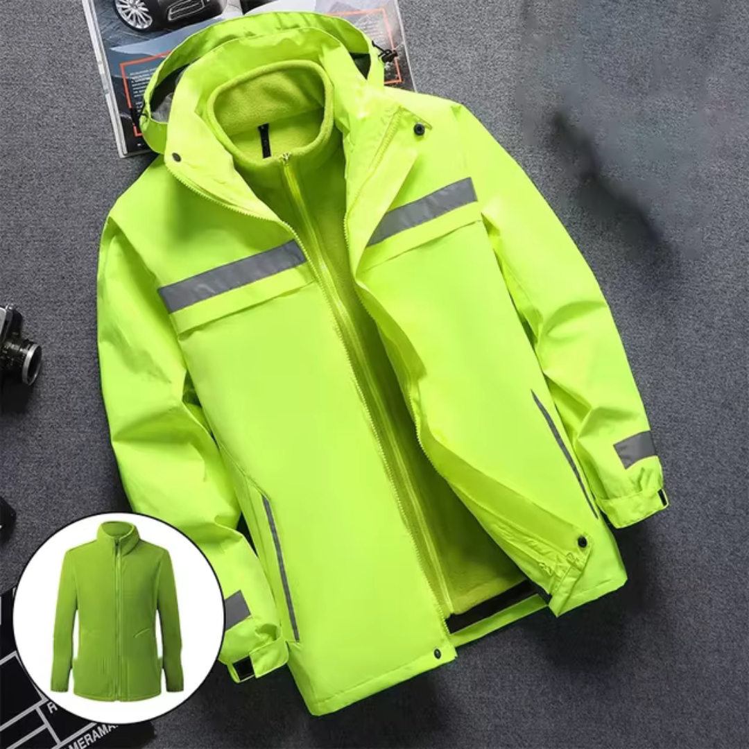 Wind- und wasserdichte Herrenjacke, ideal für Schutz vor Regen und Wind an kalten Tagen