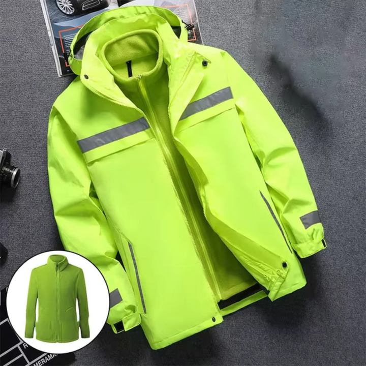 Wind- und wasserdichte Herrenjacke, ideal für Schutz vor Regen und Wind an kalten Tagen