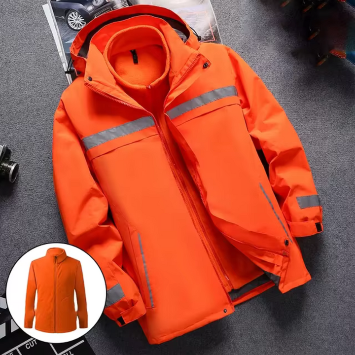 Wind- und wasserdichte Herrenjacke, ideal für Schutz vor Regen und Wind an kalten Tagen